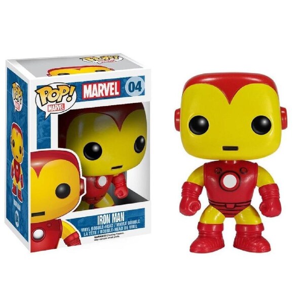 Pop! Funko 10cm Vinyl Iron Man Classic Iron Man #04 Figurine Collectable Toy 3y+