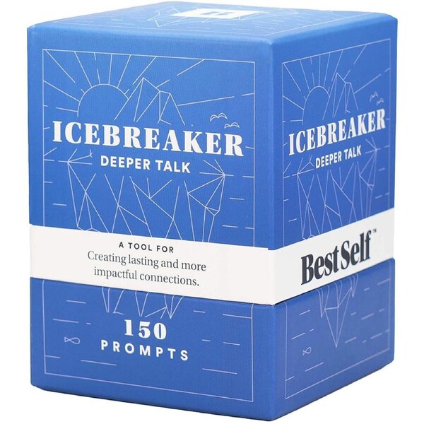 Best Self IceBreaker - Conversation Starter Card Deck 150 Prompt Cards