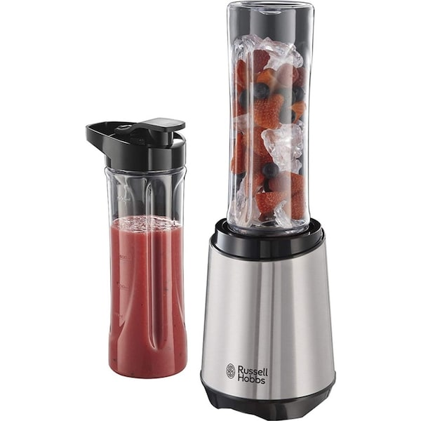 Russell Hobbs RHBL300 Mix & Go Classic Stainless Steel Blender 300W Fruit/Juice