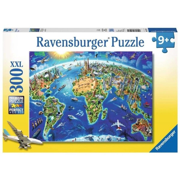 Ravensburger - World Landmarks Map 300 Piece