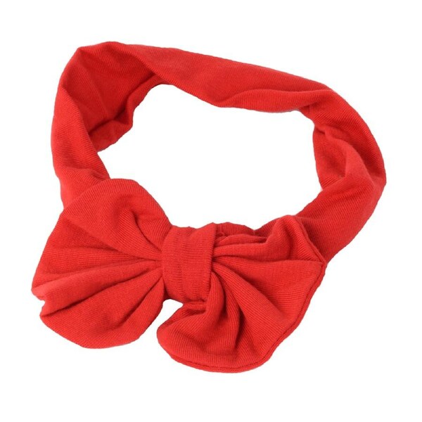 Knot Headband Baby Toddler Girl Kid Infant Cotton Hair Bow Band Accessories Red
