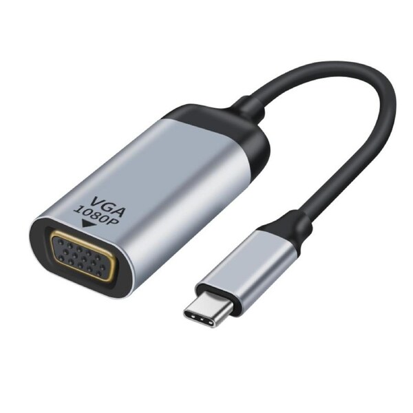 Astrotek Male USB-C To Female VGA Male To Female Adapter 15cm Cable 1080P 60Hz
