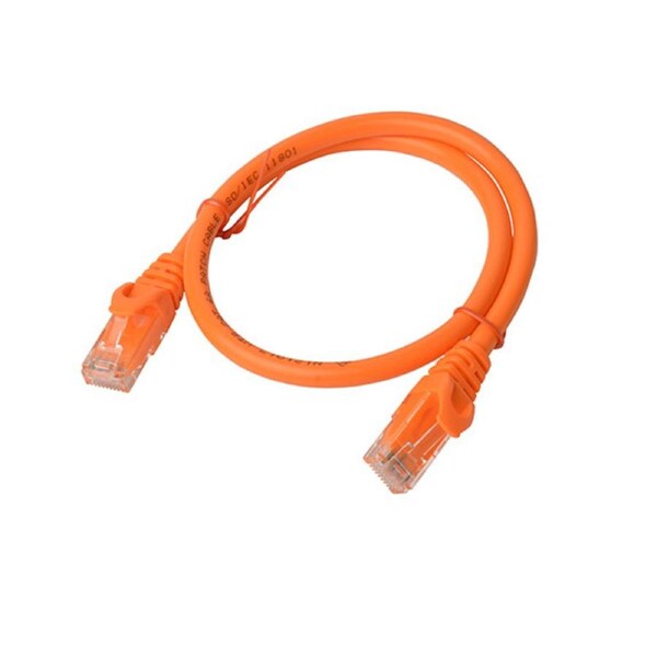 8Ware 25cm Cat6a UTP Snagless Ethernet Cable LAN RJ45 Network Connector Orange
