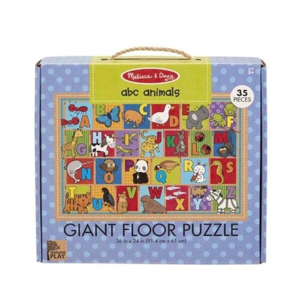 Melissa & Doug Natural Play Giant Floor Puzzle - ABC Animals 35pc
