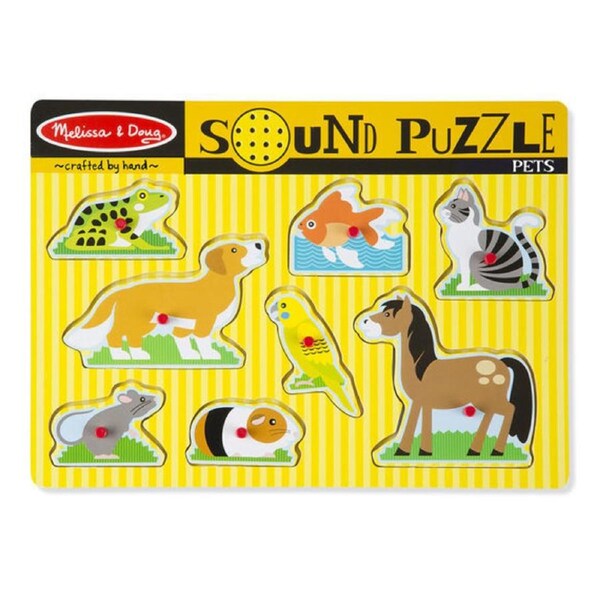 Melissa & Doug Sound Puzzle - Pets 8pc