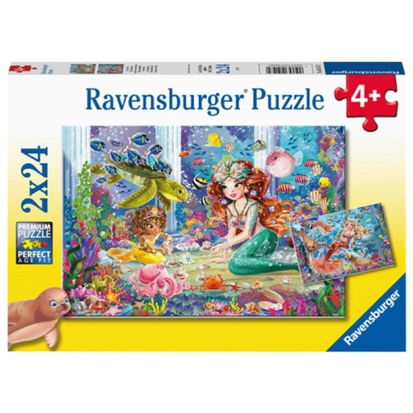 Ravensburger Puzzle 2 x 24pc - Mermaid Tea Party
