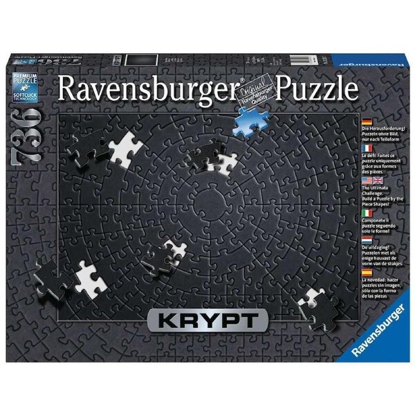 Ravensburger Puzzle 736pc - Krypt Black Spiral