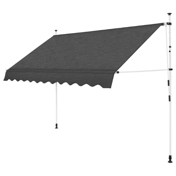 Outdoor Awning Manual Retractable Window Cover Garden Patio Sunshade Canopy 3m