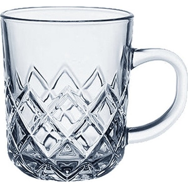 Set of 6 BlinkMax Lead-Free Glass Mugs 220ML Milk Tea Coffee Cups Hot Drinkware
