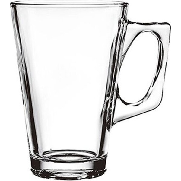 Set of 6 BlinkMax Lead-Free Glass Mugs 240ML Beer Tea Coffee Cups Hot Drinkware