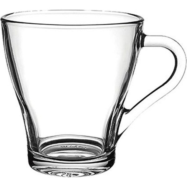 Set of 6 BlinkMax Premium Lead-Free Glass Mug 260mL Tea Coffee Cup Drinkware