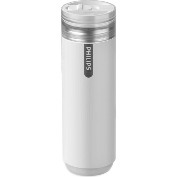 Philips GoZero 2 in 1 Magic 400ml Hydration/Water Bottle w/ 300ml Cup White