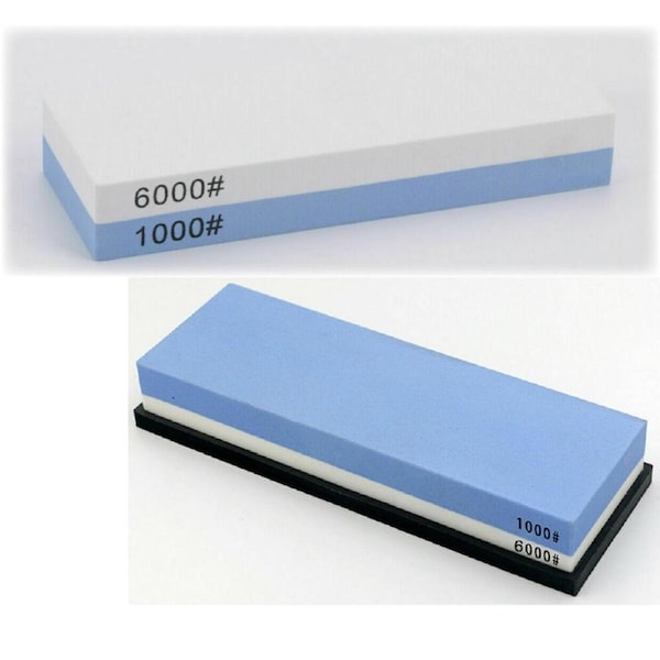 1000/6000 Water Stone Whetstone Knife Sharpener Sharpening Flattening