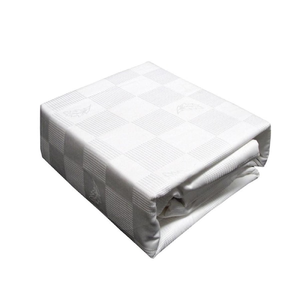 Waffle White High Thread Count Cotton Quilt Cover Set Queen 210 x 210cm