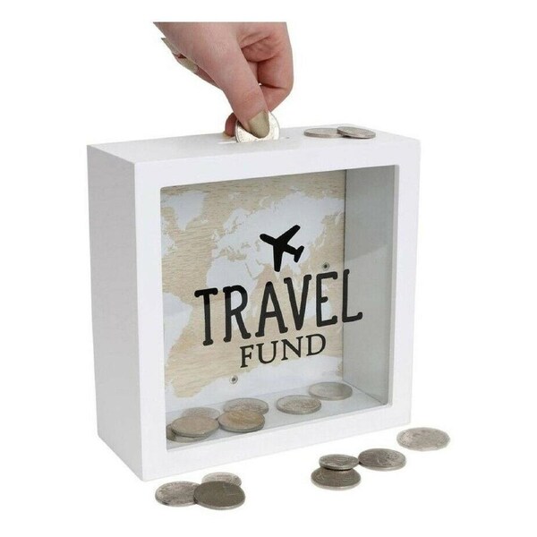 Money Box Piggy Bank Fund For Change Savings Gift Travel Holiday