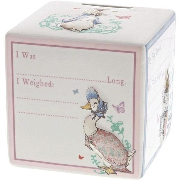 Beatrix Potter Money Bank - Peter Rabbit New Baby