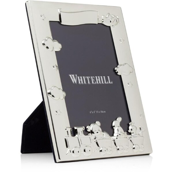 Whitehill Baby - Silver Plated Photo Frame - Nursery Train