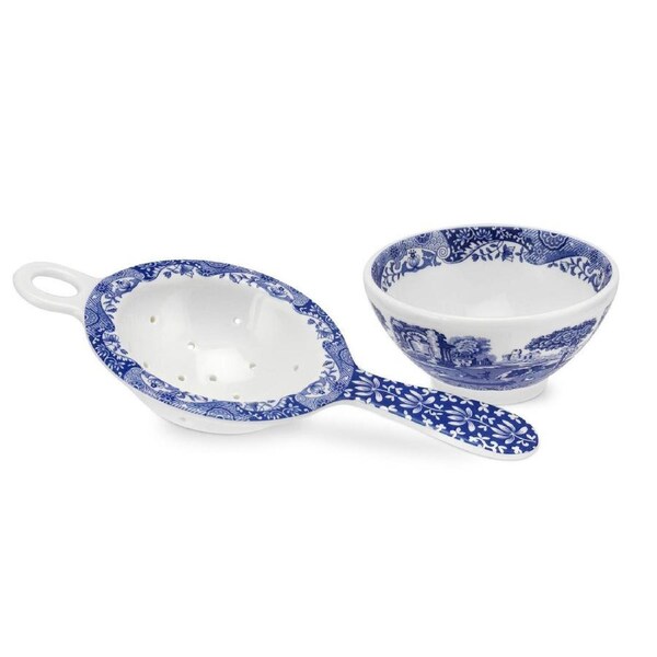 Spode Blue Italian - Tea Strainer & Rest