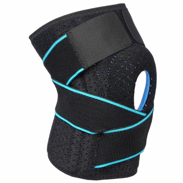 Bodyassist Gel Knee Sports Support with Stability Strap Black One Size Fit