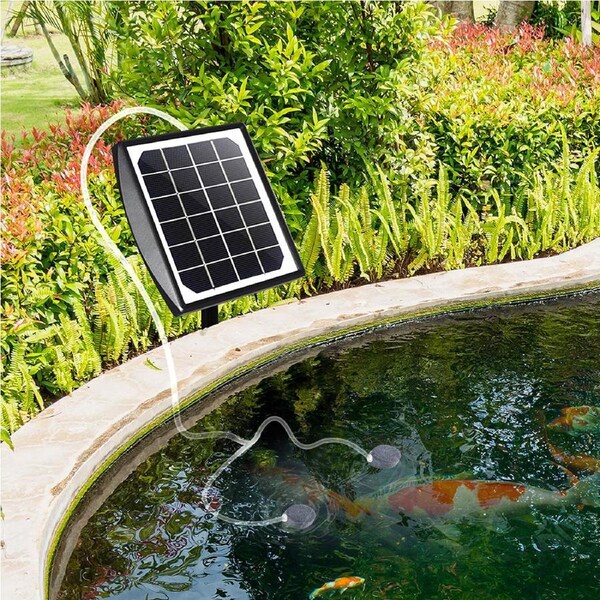 Lambu Solar Air Pump Oxygenator for Fish Pond & Pool