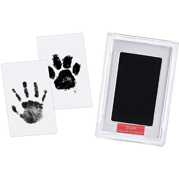 4pcs Inkless Baby print kit Newborn Footprint Handprint Gift Black