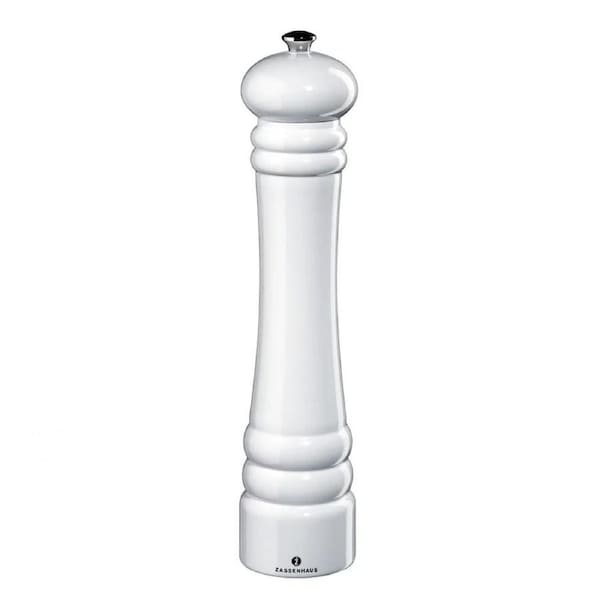 Zassenhaus Pepper Mill Berlin 30cm Beech Glossy White