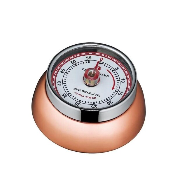 Zassenhaus Speed KitchenTimer w/Magnet Enameled Steel, Copper