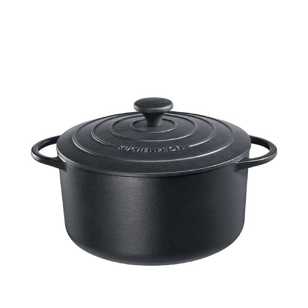Kuchenprofi Provence Stewing Pan Round French Oven w/Lid 26cm Black