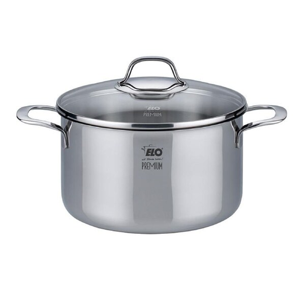 Elo Silicano+ Casserole High w/Glass Lid 24cm