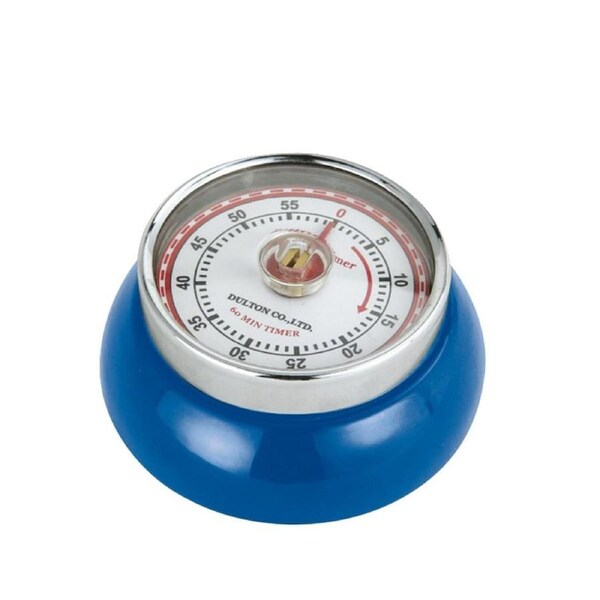 Zassenhaus Speed Kitchen Timer w/Magnet Enameled Steel, RoyalBlue