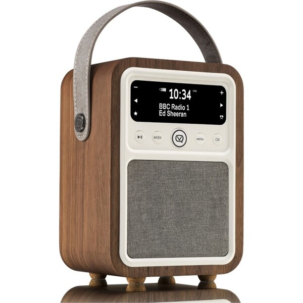 VQ Monty DAB+ Digital FM Portable Radio/Bluetooth Speaker Walnut Music/Audio