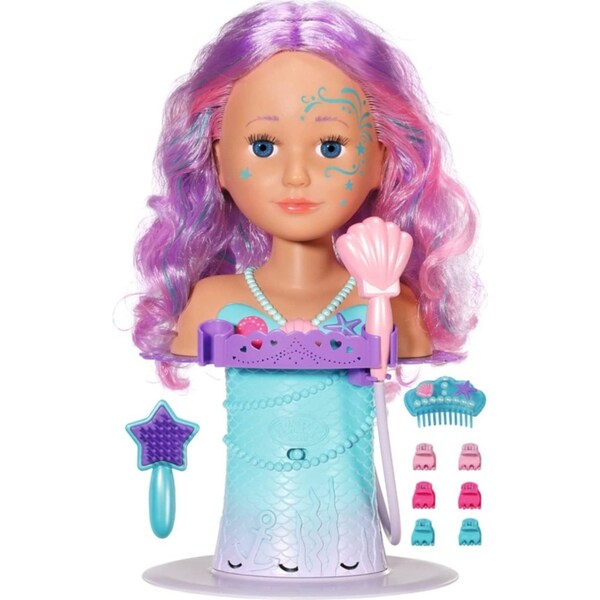 Baby Born 27cm Mermaid Kids/Childrens Styling Doll Head w/Electronic Shower 3y+