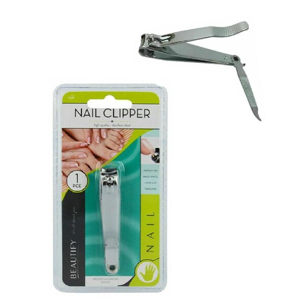 Pedicure Nail Clipper Stainless Steel Finger Toe Trimmer Cutter & File Manicure