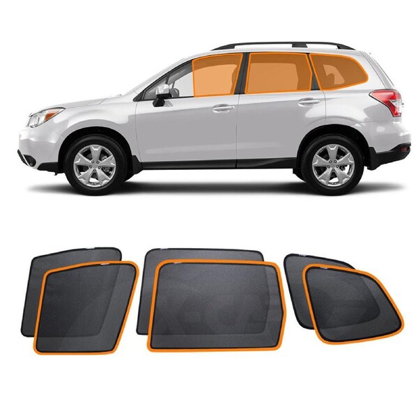 Subaru Forester 2012-2018 Car Window Sun Blind Sun Shade Mesh 6 Pcs Whole Set Front Rear