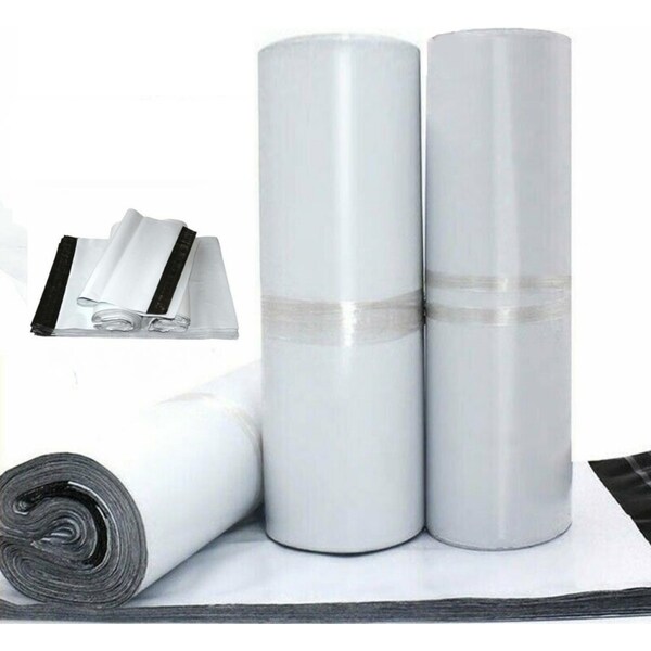 Ozoffer 200pcs Poly Mailer Plastic Satchel Parcel Courier Self Sealing Shipping Bag Satchet 250cmx350cm