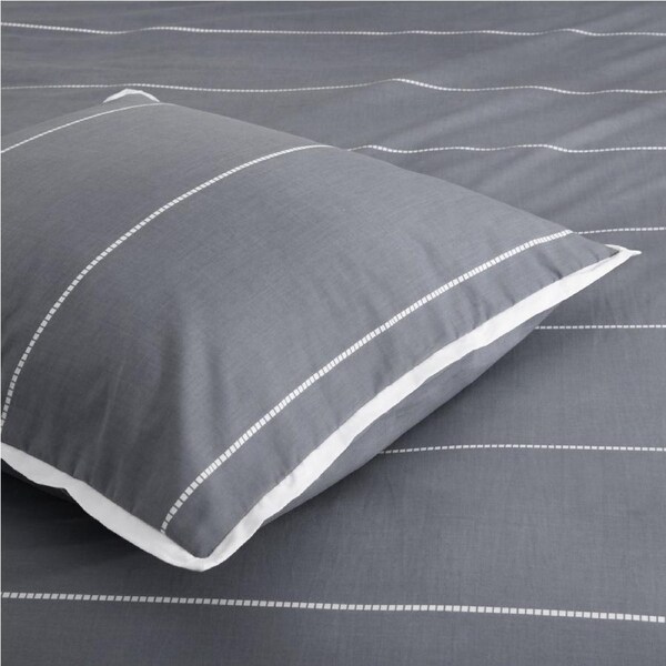 European Pillowcase Calista Granite Grey