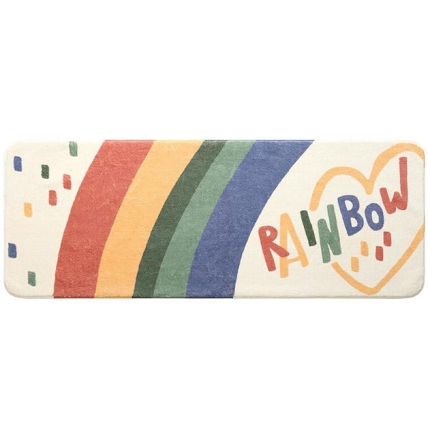 Bedside Area Rug Bedroom floor Runner Mat Carpet Rug Home Decor Rainbow 60cm160cm