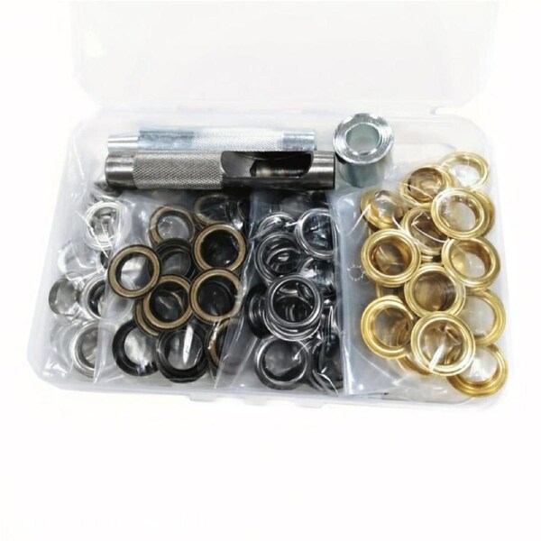 120PCS Eyelet Installation Set Punch Leather Tarp Tenant DIY Eyelet Tool set