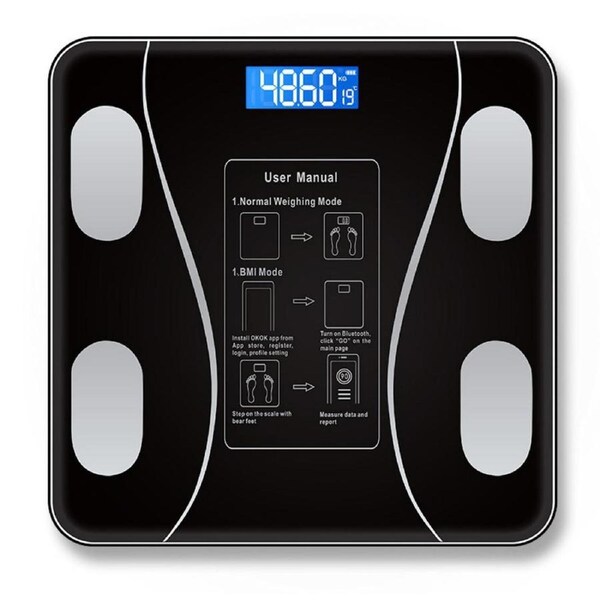 Bluetooth Body Fat Scale Smart Wireless Digital Bathroom Weight Scale Body Composition Analyzer Health Monitor with IOS and Android