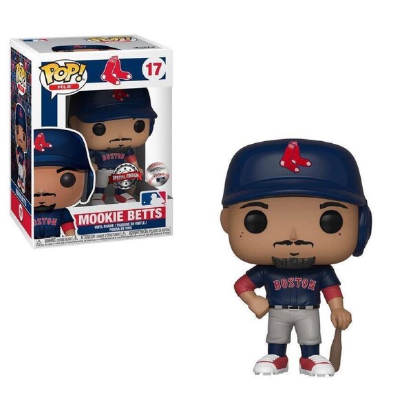 Pop! Funko 10cm Vinyl Figurine MLB Mookie Betts #17 Collectable Kids Toy 3y+