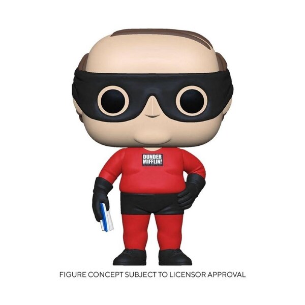 Pop! Vinyl Figurine The Office Kevin Dunder Mifflin Superhero Collectable Toy