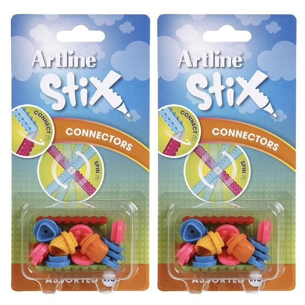36pc Artline Stix Connectors Brick Blocks For Artline Stix Pen Markers Assorted