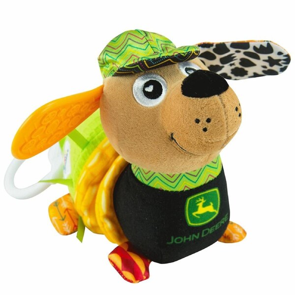 Lamaze John Deere Corn E Dog Clip & Go 13cm Plush Crinkle Sounds Toy Baby 0m+