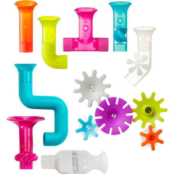 13pc Boon Pipes/Tube/Cogs Bath Fun Toy Shapes Bundle Baby/Kids Children 12m+