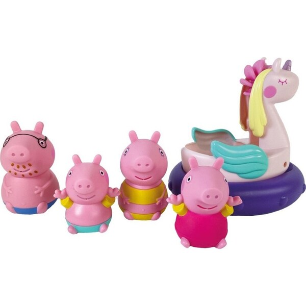 5pc Peppa Pig Bath Squirter Fun Toy Play Set Kids/Children Toddler 18m+