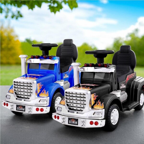 Kids Ride On Car Electric Toys Cars Battery Truck Childrens Motorbike Toy Rigo Black
