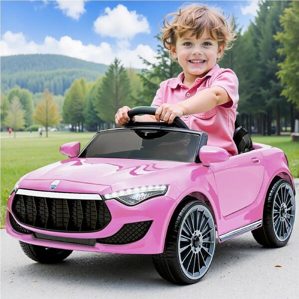 Rigo Kids Electric Ride On Car Cars Horn Music Remote Control 12V Pink