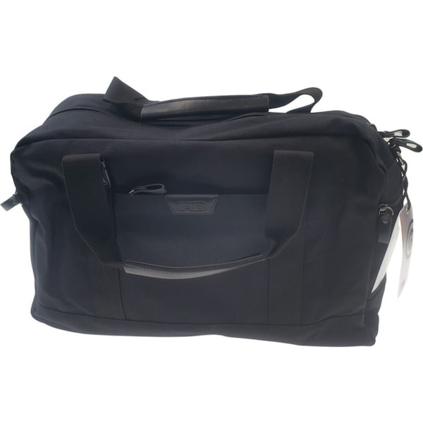 FIB Byron Cotton Canvas Overnight Bag Travel Luggage Duffle Duffel - Black