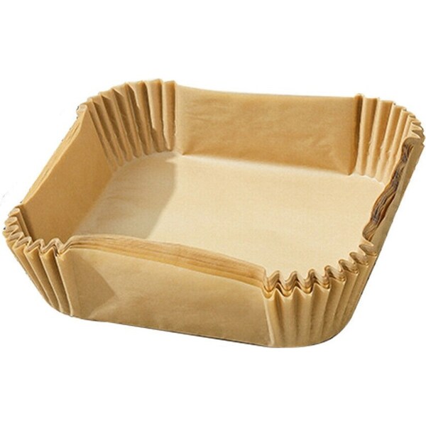 Ozoffer 50Pcs Disposable Square Air Fryer Paper Liner Non-Stick Baking Paper Liners