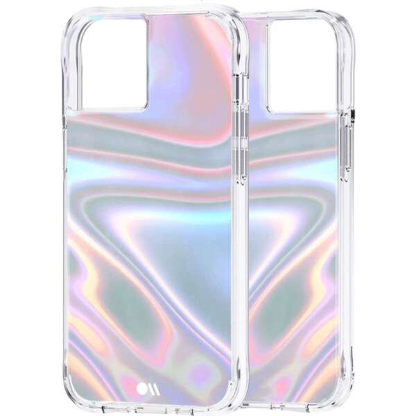Case-Mate Soap Bubble Case Antimicrobial for iPhone 13 (6.1") - Iridescent